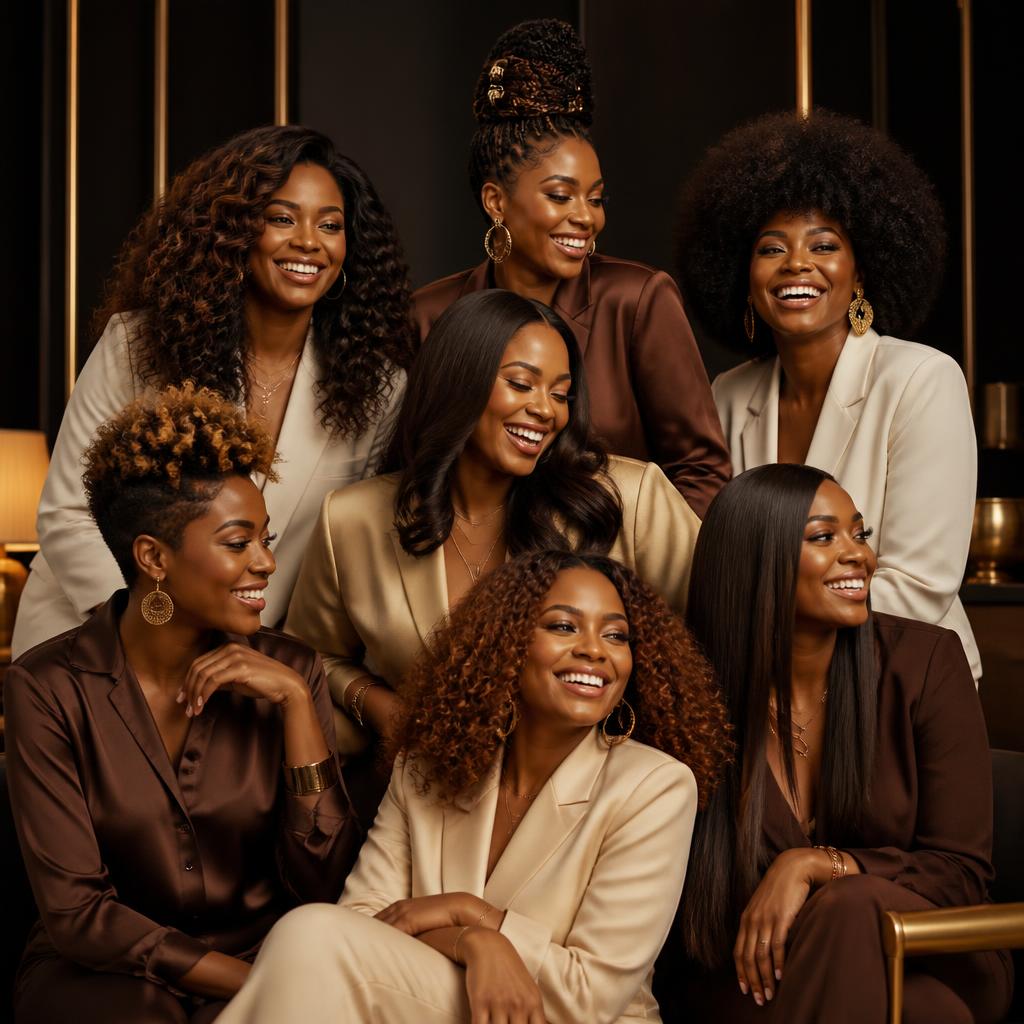 Editorial portrait celebrating natural textured hair